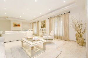 Elizabeth Nimni White Living Room